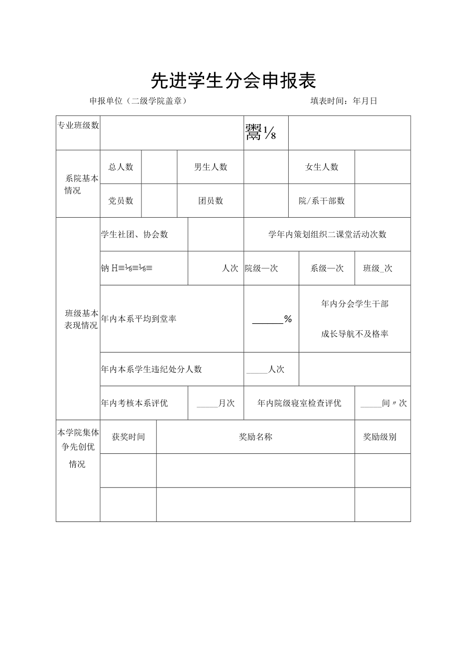 先进学生分会申报表.docx_第1页