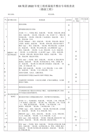 路面工程质量提升整治专项检查表.docx