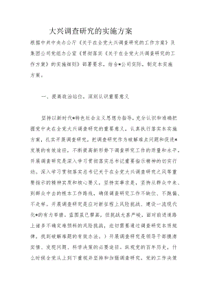 大兴调查研究的实施方案.docx