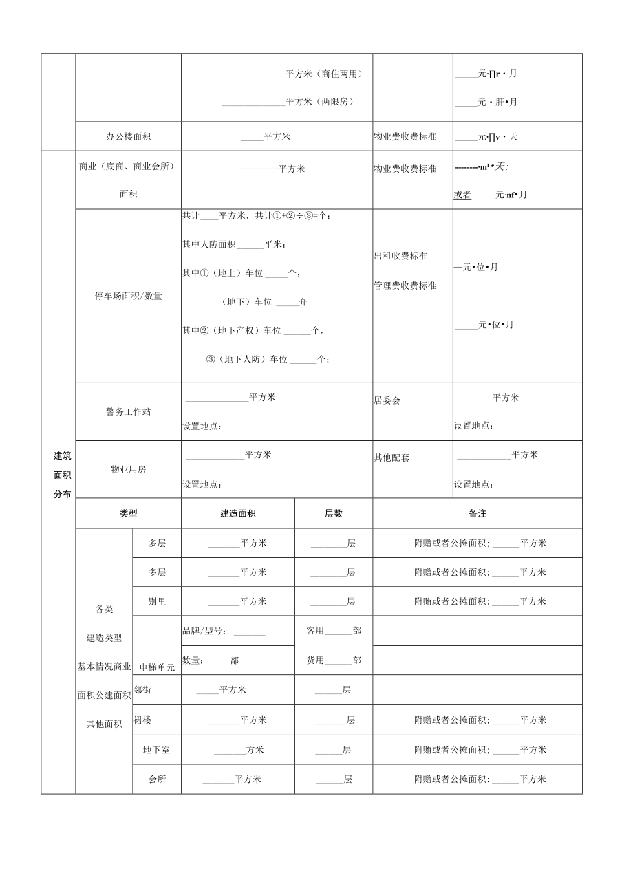 物业项目基础情况一览表.docx_第2页