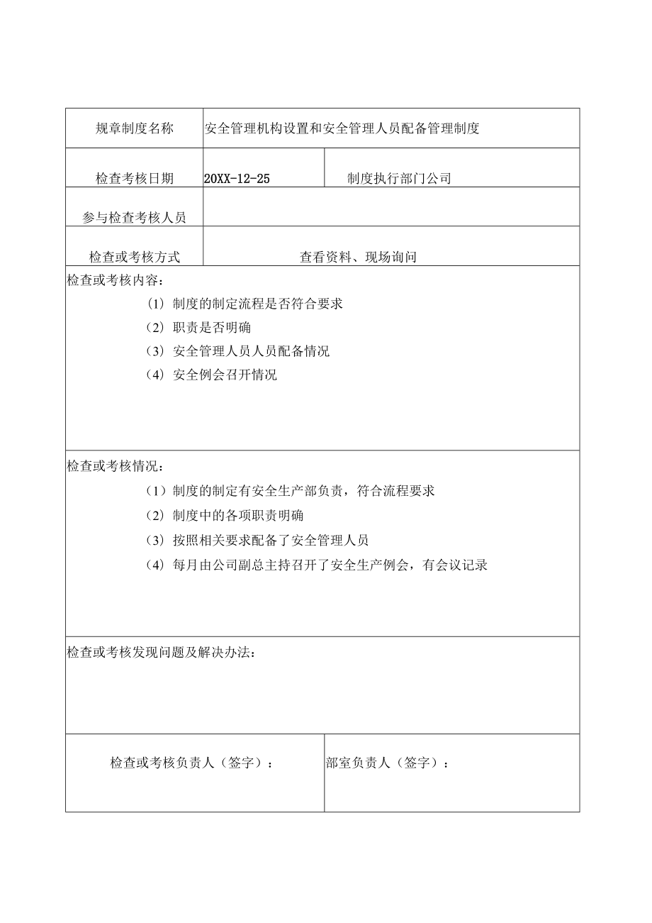 管理制度执行检查记录表.docx_第2页