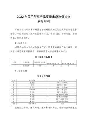 21.民用型煤产品质量郑州市监督抽查实施细则.docx