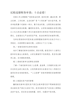 纪检巡察财务审查.docx