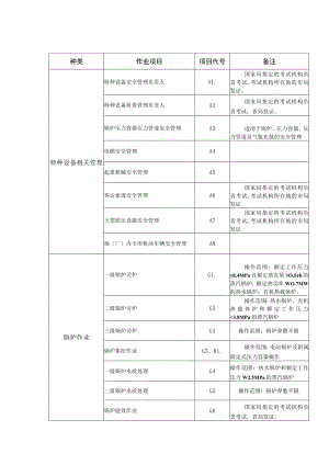 特种设备作业人员作业种类与项目目录.docx