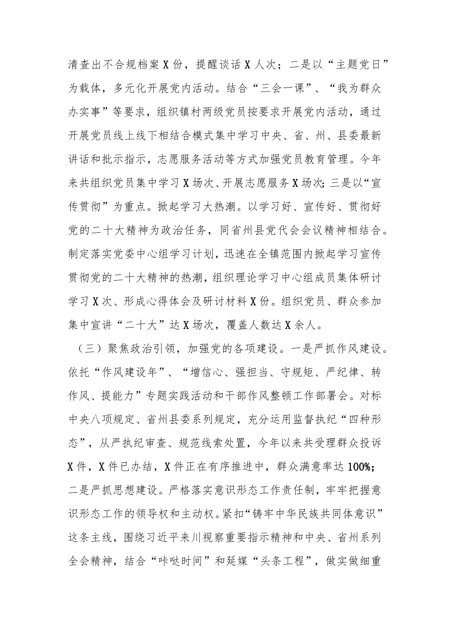 本年度在X乡镇党委书记年度各项工作述职报告.docx_第2页