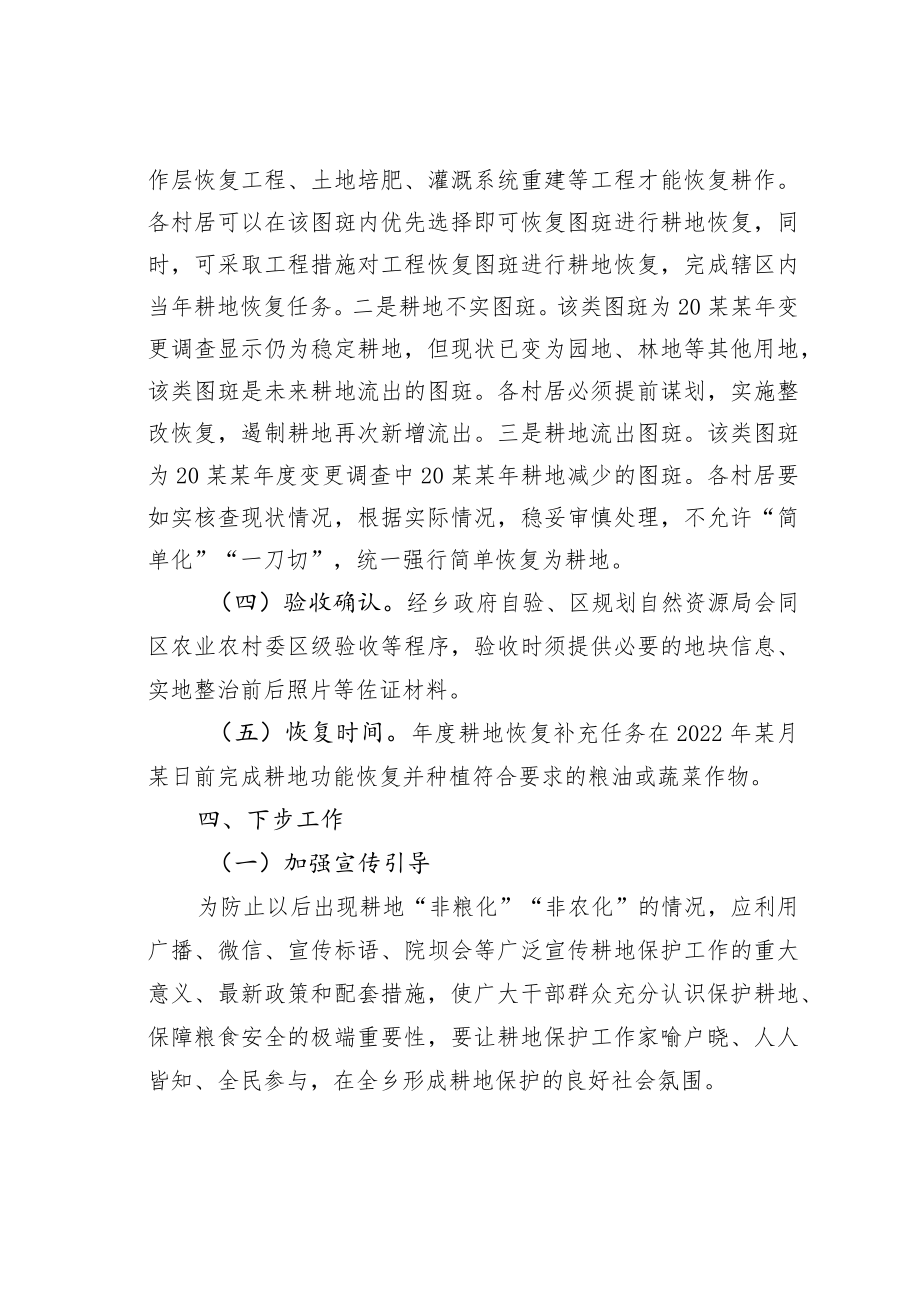 某某乡关于耕地保护的实施方案.docx_第3页