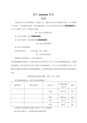 公司章程 .docx