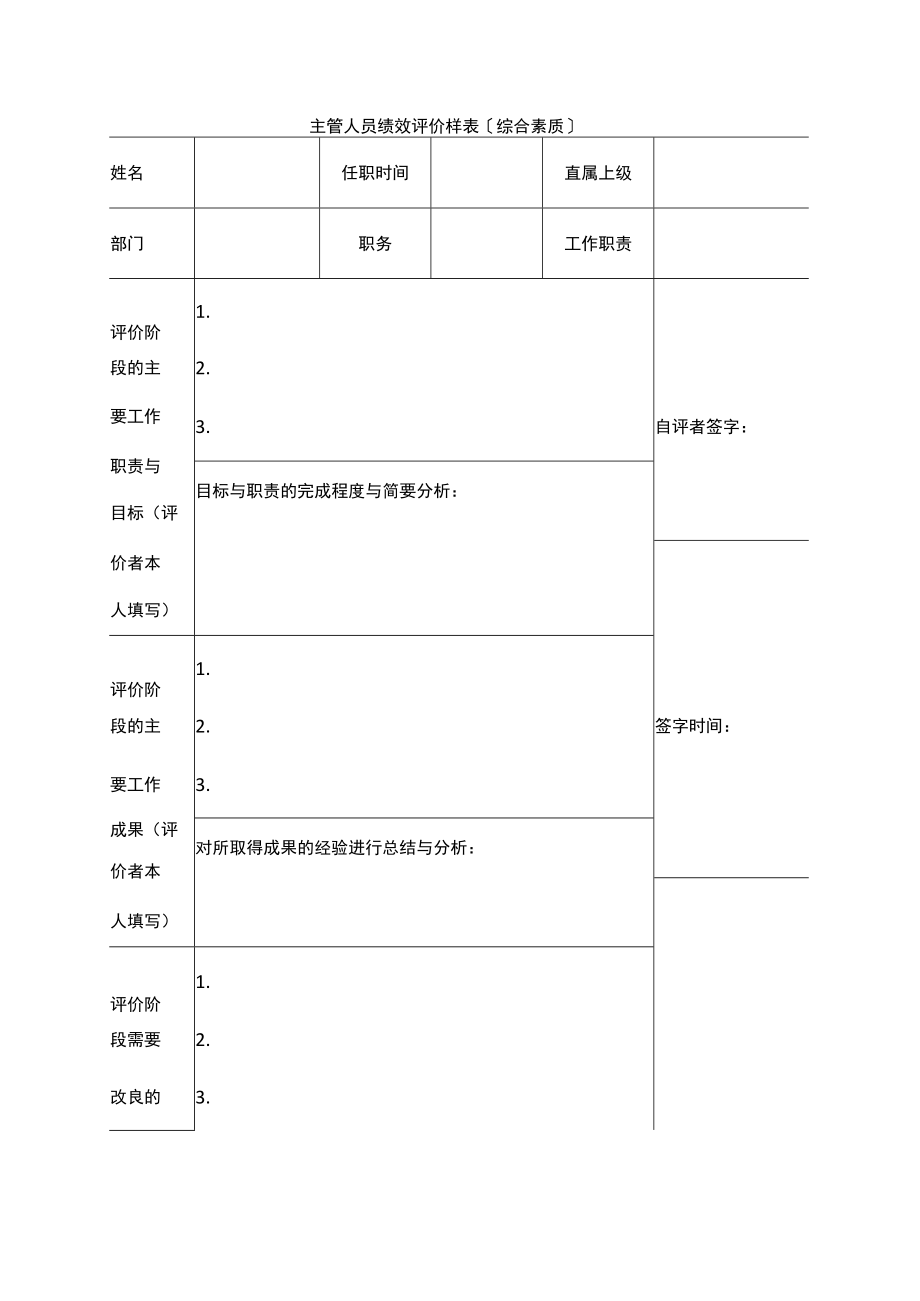 主管人员绩效评价样表.docx_第1页