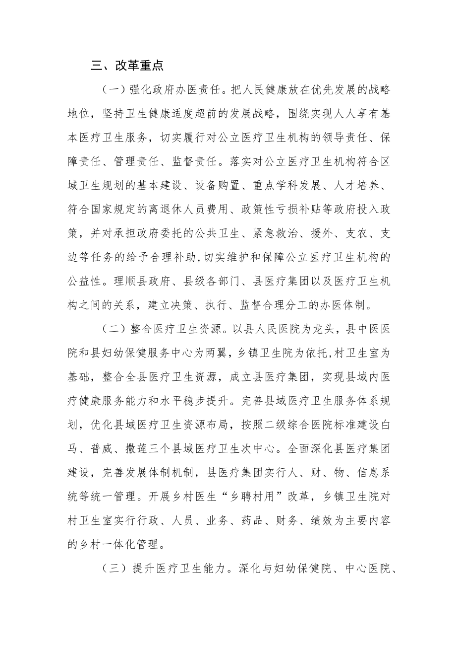 县域医药卫生集成创新改革试点实施方案.docx_第2页