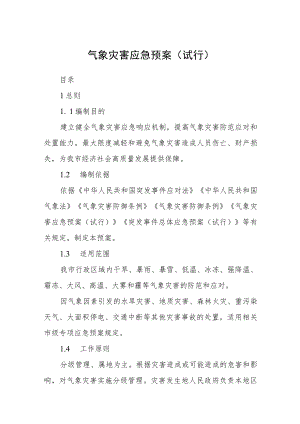 气象灾害应急预案（试行）.docx