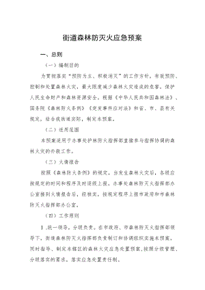 街道森林防灭火应急预案.docx