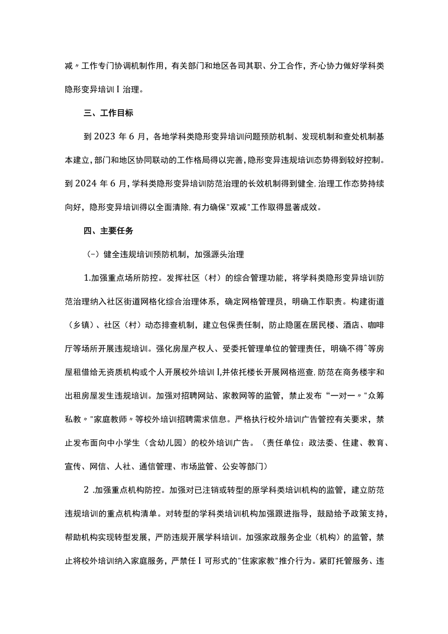 河南省学科类隐形变异培训防范治理工作实施方案.docx_第2页