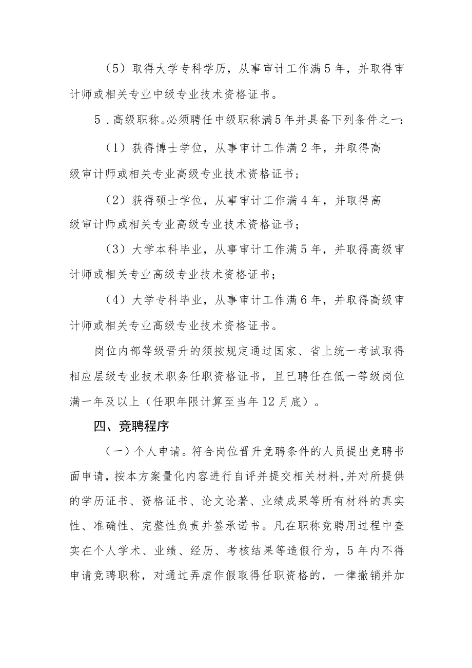 审计局所属事业单位专业技术人员岗位竞聘工作方案.docx_第3页