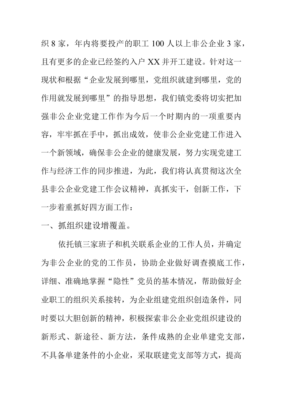 镇领导在全县非公企业党建工作会议上的表态发言.docx_第2页