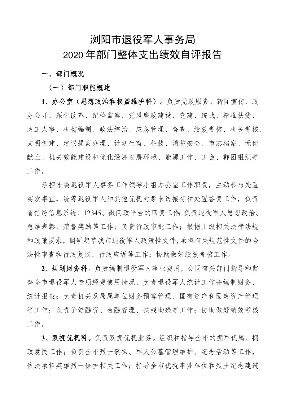 2020年部门整体支出绩效自评报告.docx_第2页