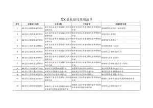 XX县社保局事项清单.docx