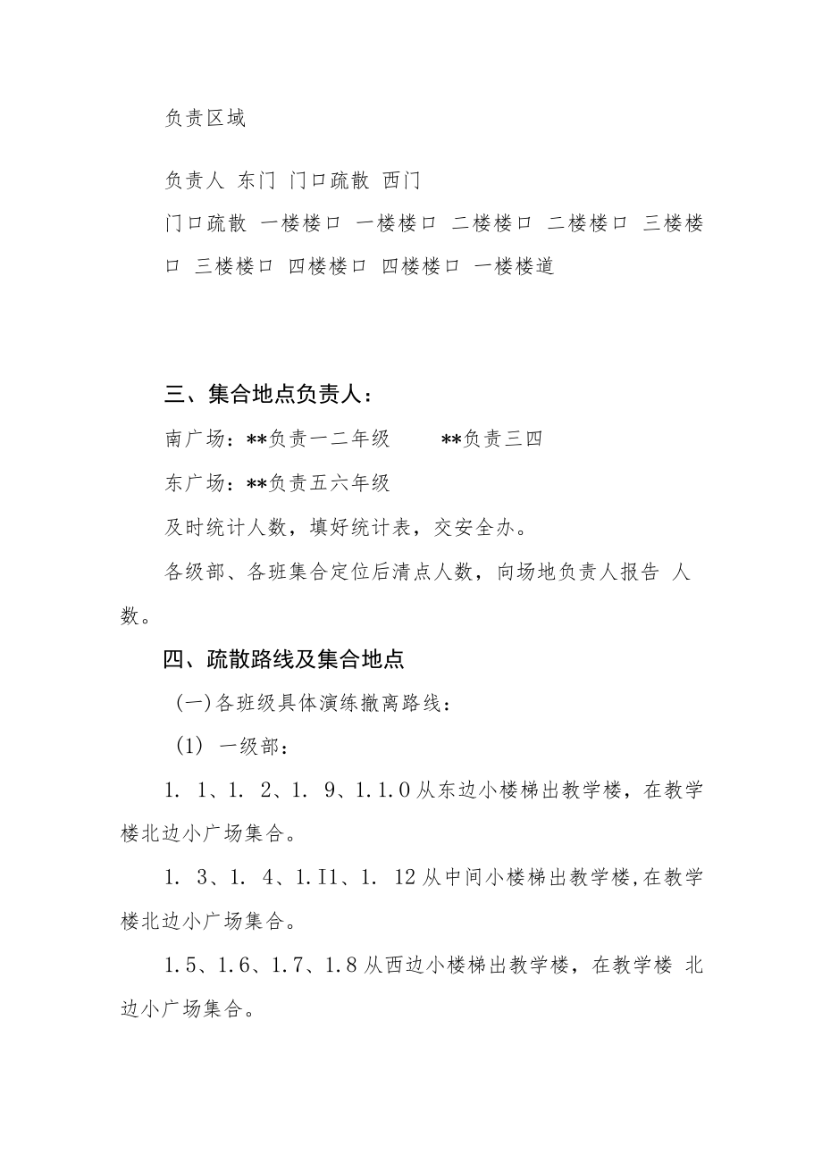 小学消防安全疏散应急预案模板三篇.docx_第3页