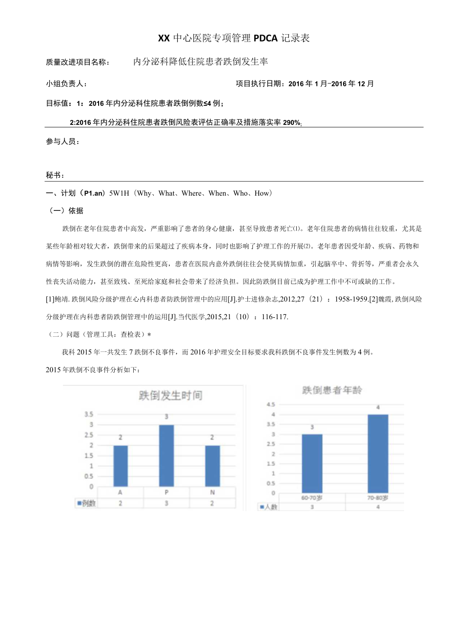 内分泌科质量持续改进PDCA品管圈QCC成果汇报书合集.docx_第1页