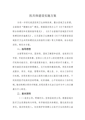 医共体建设实施方案.docx