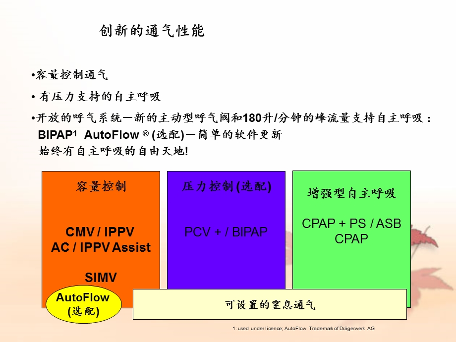 呼吸机使用说明Drager德尔.ppt_第3页