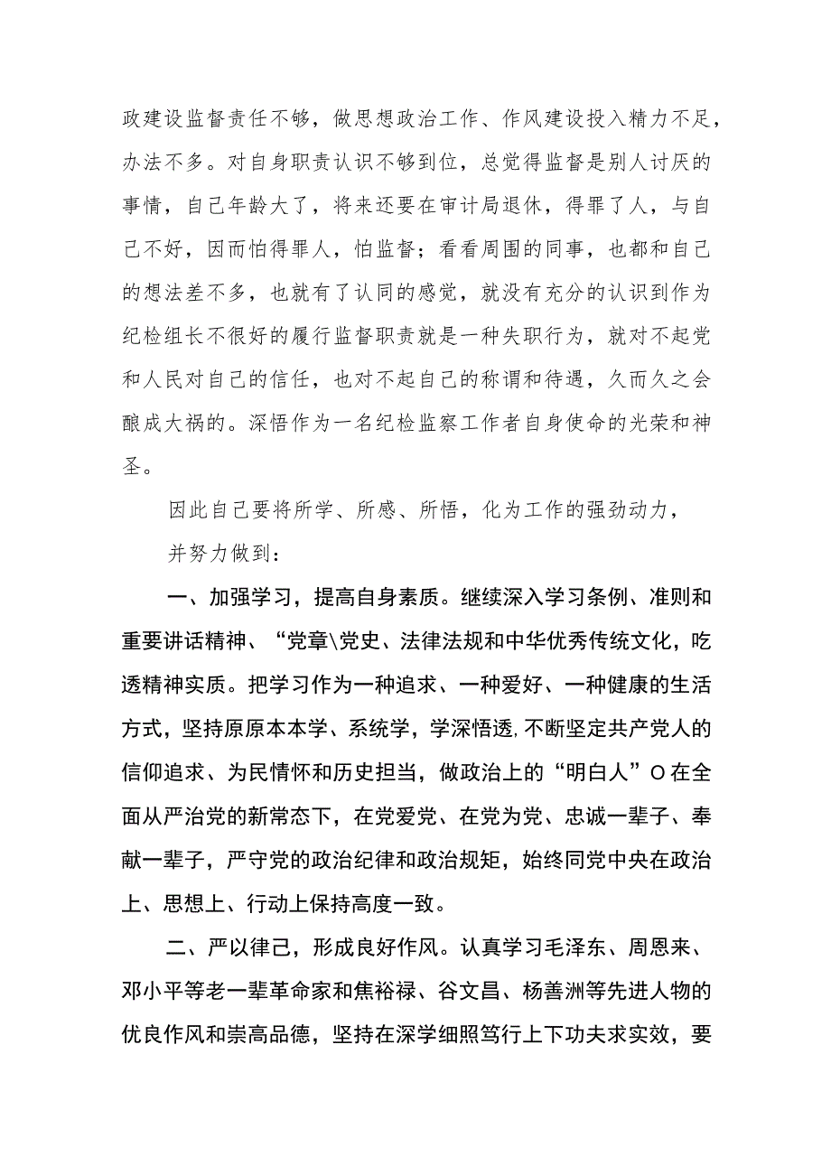 2023年区、县纪检监察干部队伍教育整顿心得体会研讨发言精选（共五篇）.docx_第3页