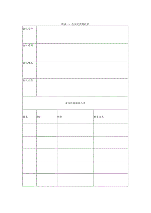 某企业会议纪要签收单(doc 2页).docx