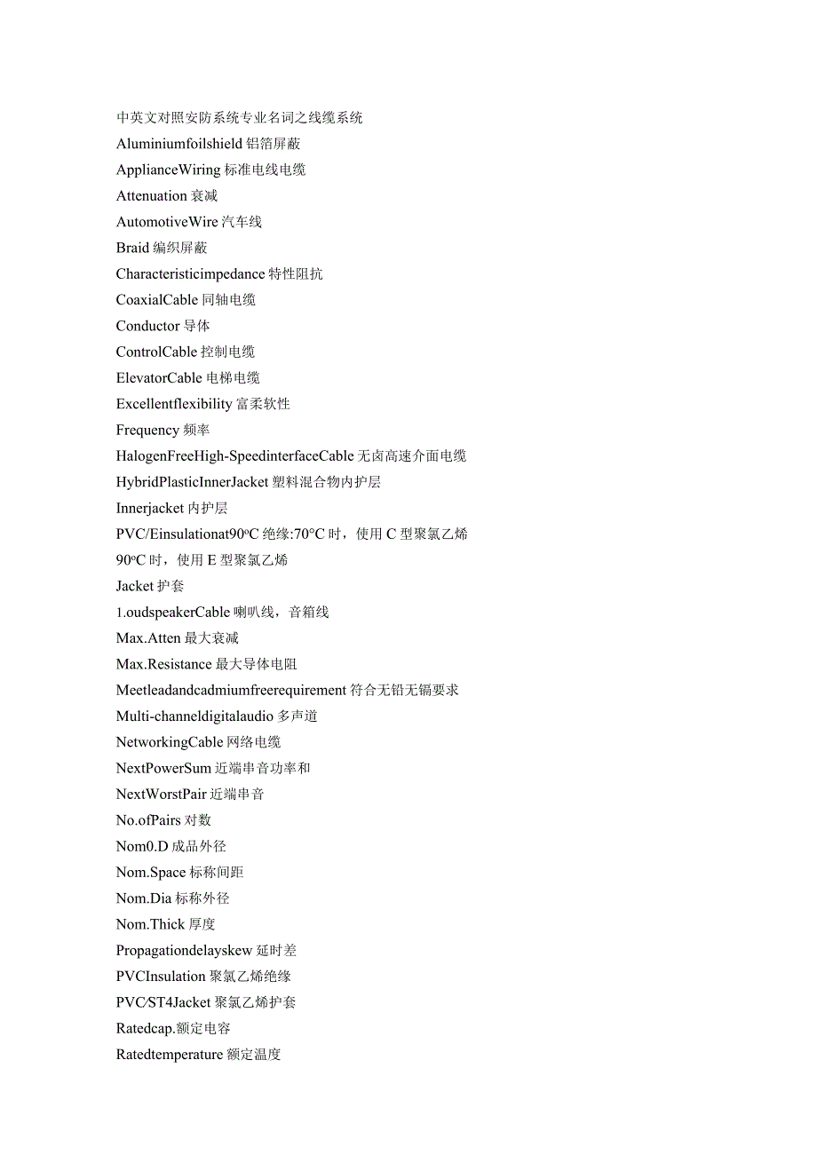 最全的弱电名词及中英文对照表2016-6-11.docx_第3页