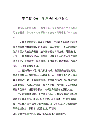 应急管理学习《安全生产法》心得感悟十篇.docx