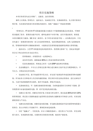 软件项目之项目实施策略（范文1）.docx