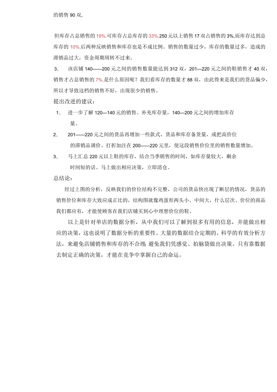 论销售与库存用数字说话数据分析专卖店的销售和库存.docx_第2页