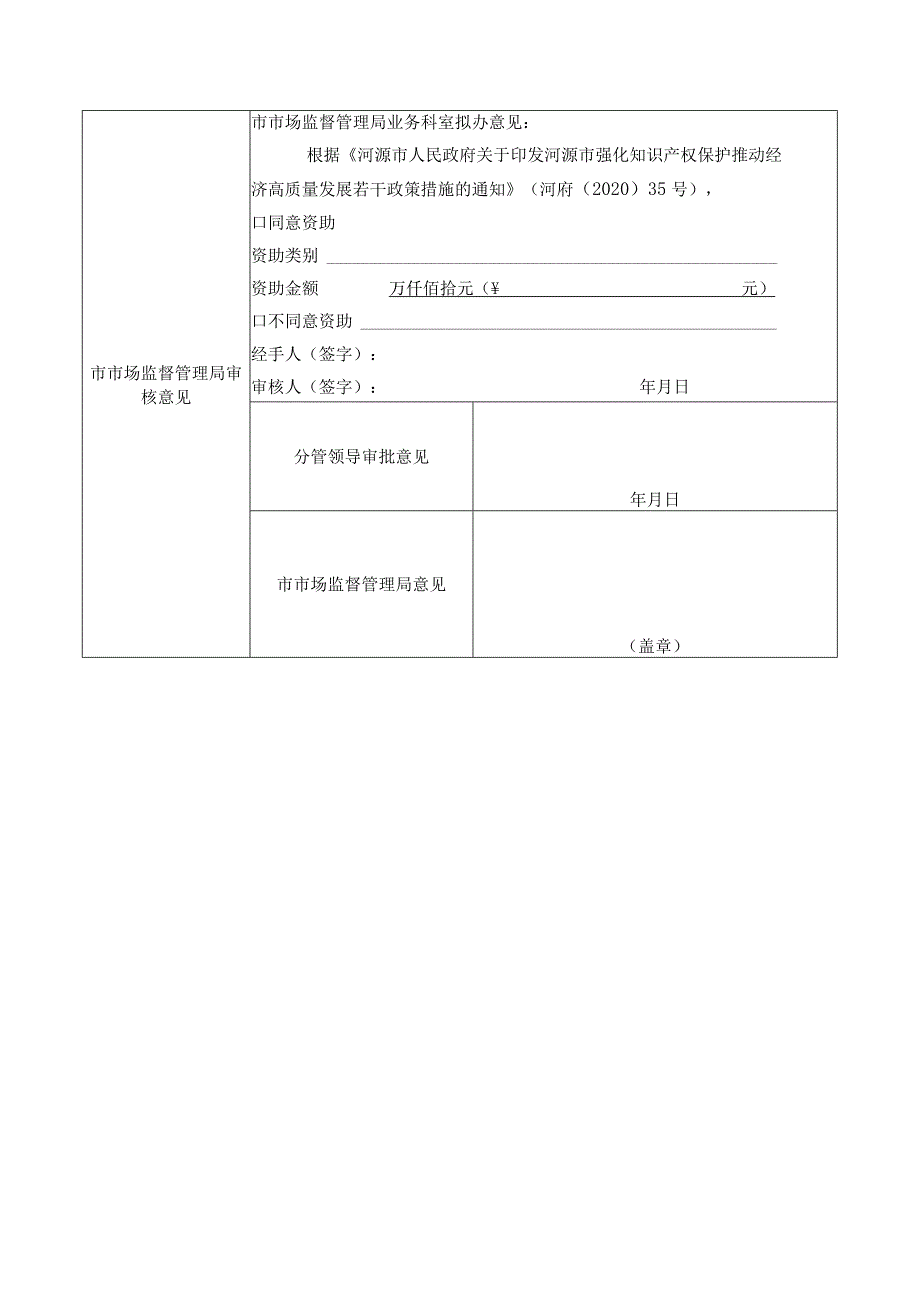 河源市通过知识产权管理规范认证单位资助申请表.docx_第2页