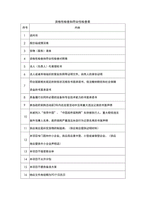 资格性检查和符合性检查表.docx