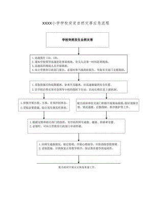 小学学校突发自然灾害应急流程.docx