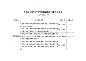 生态环境局班子党风廉政建设主体责任清单（最新分享）.docx