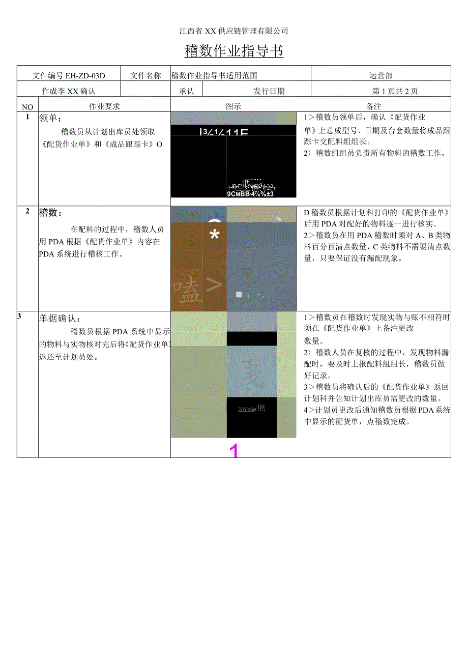 稽数作业指导书与工作内容稽数员作业要求与操作流程.docx_第1页