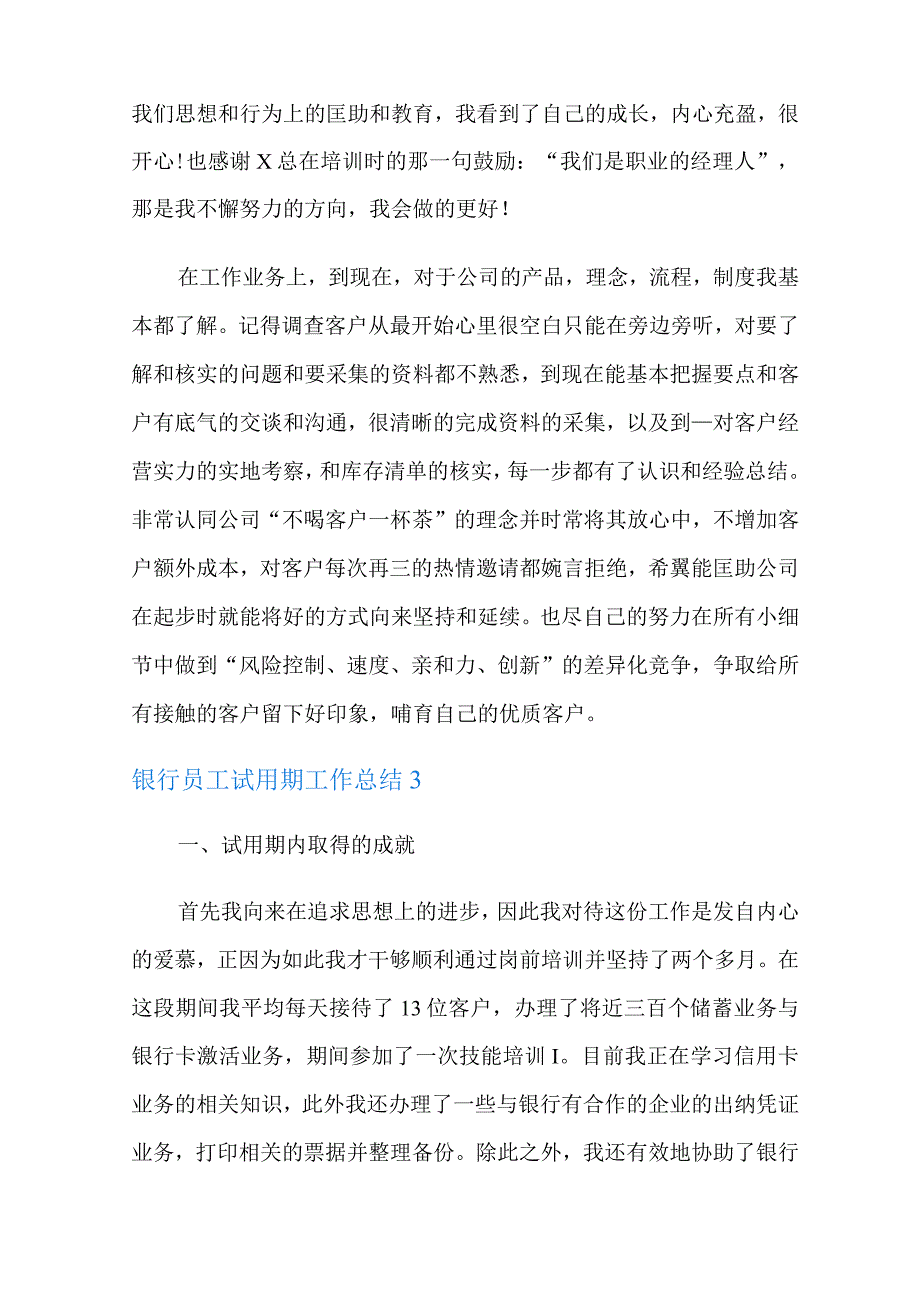 银行员工试用期工作总结.docx_第3页