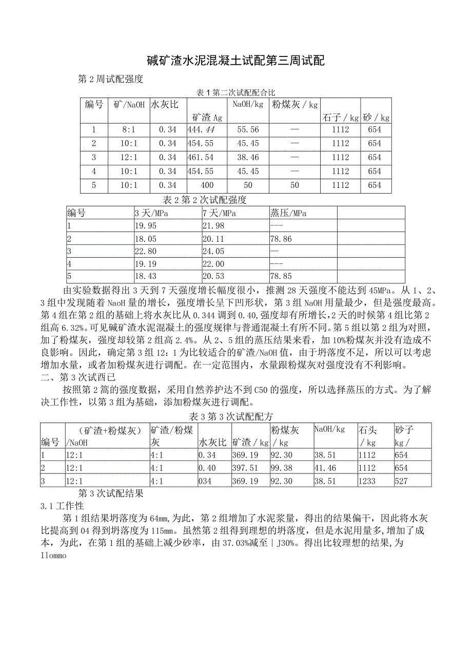 碱矿渣水泥混凝土试配.docx_第1页