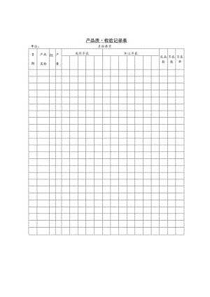 某企业产品质量检验记录表(doc 1页).docx