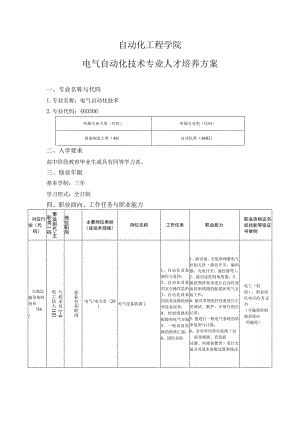 自动化工程学院-2022级专业人才培养方案-电气自动化技术专业.docx