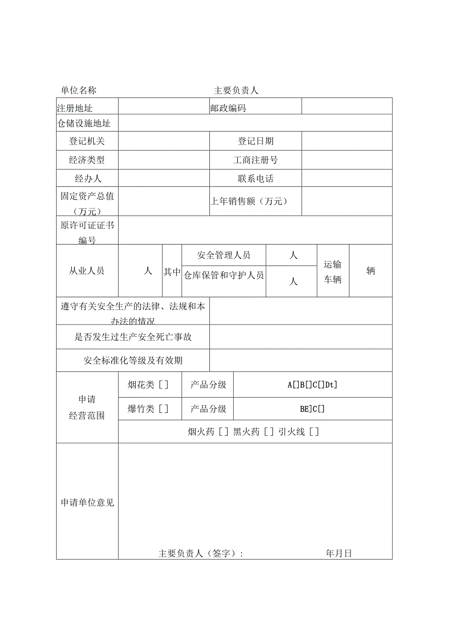 烟花爆竹经营（批发）许可延期申请书.docx_第2页