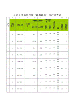 公路公共基础设施路基路面资产调查表.docx