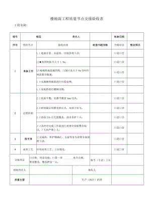 楼地面工程质量节点交接验收表.docx