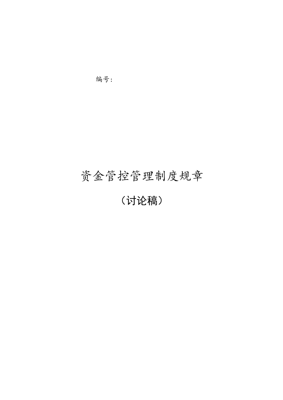 财务制度：集团公司资金管理制度.docx_第1页