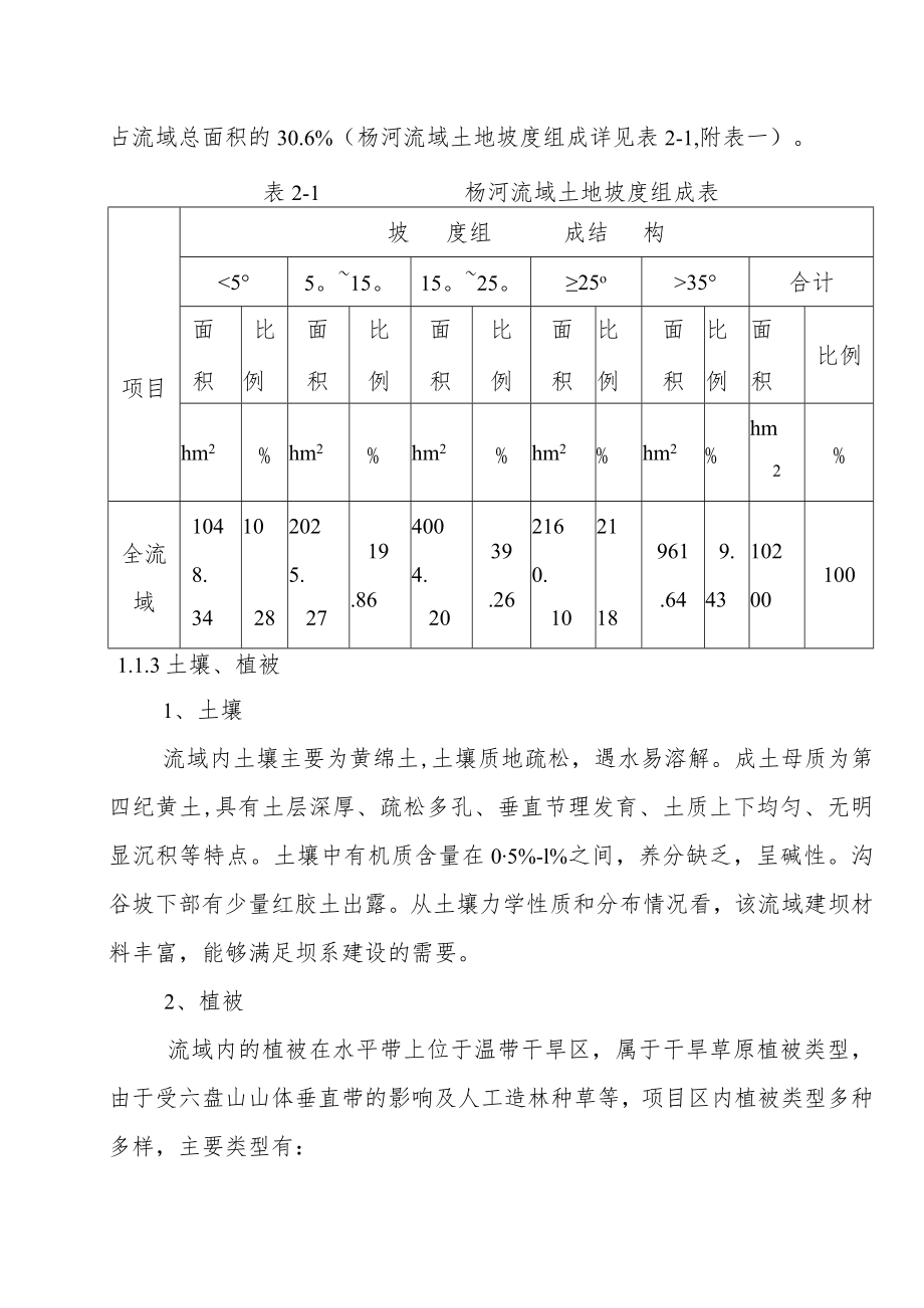 水土保持生态工程杨河小流域坝系工程可行性研究基本情况.docx_第2页