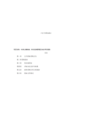 水库山塘检查、标化设施管理及安全评价服务招标文件.docx