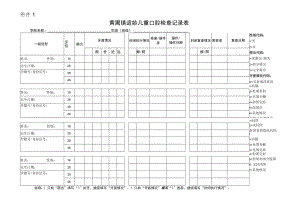 黄圃镇适龄儿童口腔检查记录表.docx