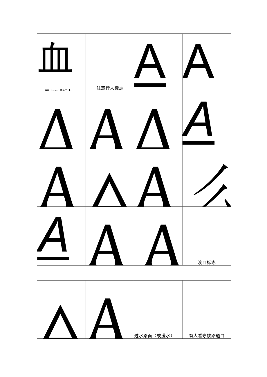 交通标志大全.docx_第2页