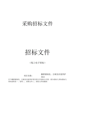 绿化、公厕及河道养护项目招标文件.docx