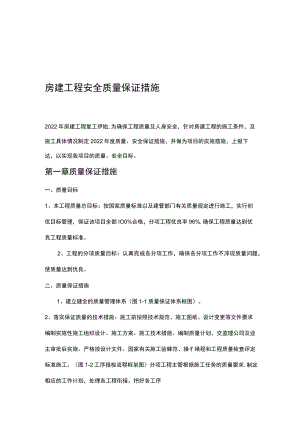 房建工程质量、安全保证措施.docx