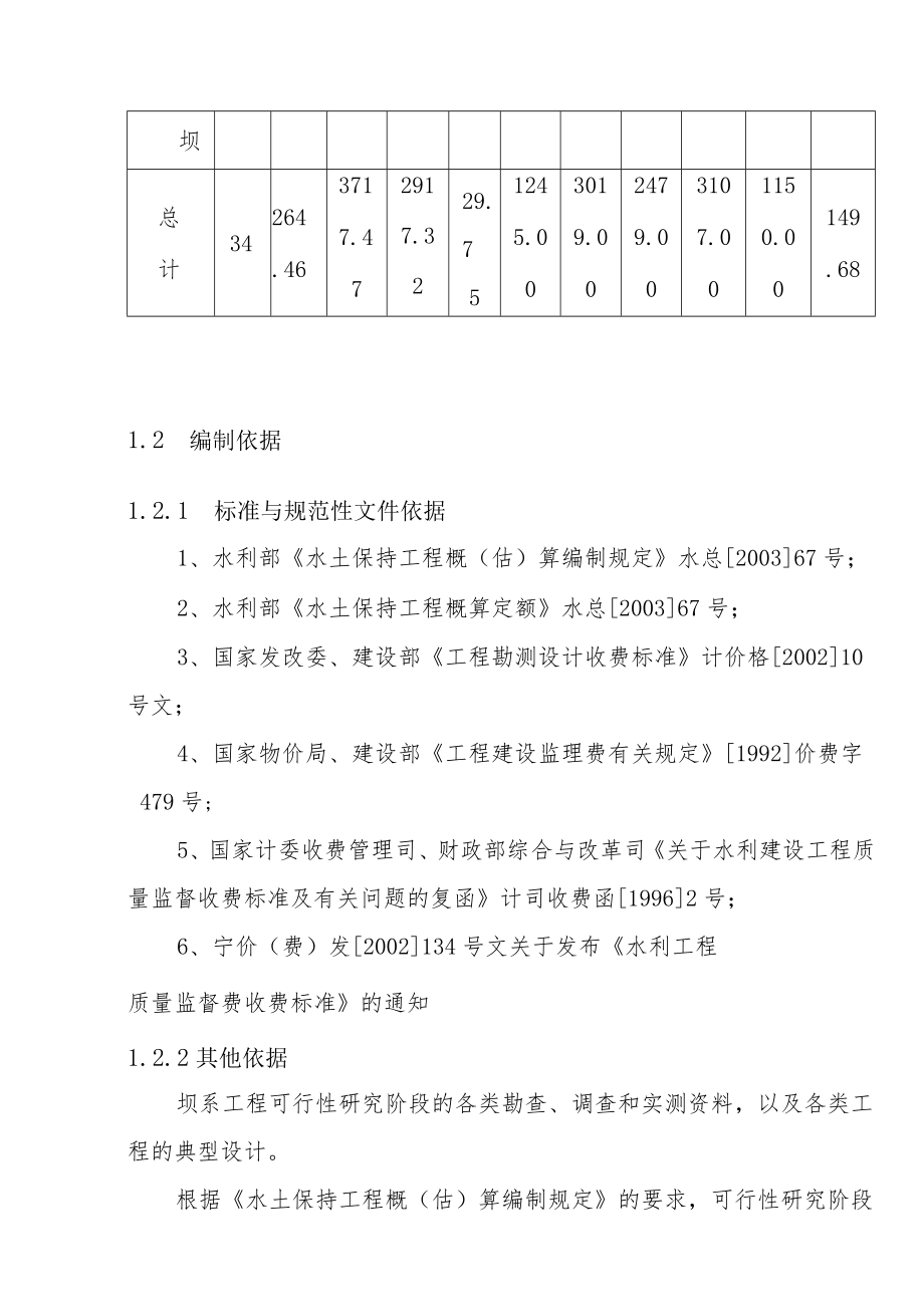 水土保持生态工程杨河小流域坝系工程投资估算方案.docx_第3页